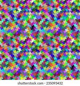 Geometric pattern "chicken foot", seamless fashion trend pattern.