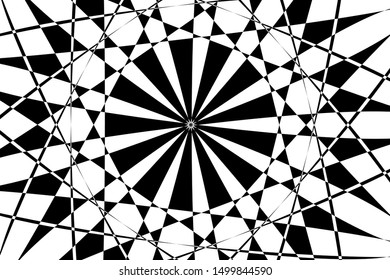 geometric pattern with circle and triangle shape