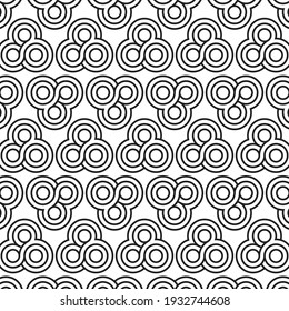 Patrón geométrico de los círculos sobre un fondo blanco. Patrón geográfico simple.