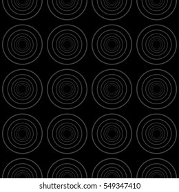 geometric pattern of circles and ovals. Seamless vector illustration. for the design, printing, presentations, wallpapers. monochrome