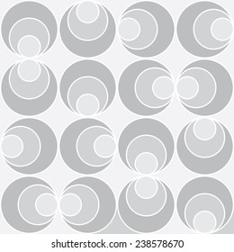 geometric pattern of circles shifted relative to each other