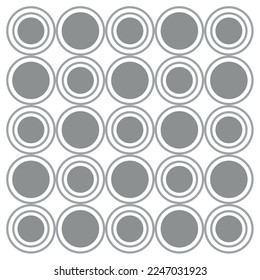 Geometric pattern with circles, stripes, dots. Pattern for fashion and wallpaper. Vector illustration. Background