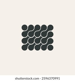 Geometric Pattern with Circular Links