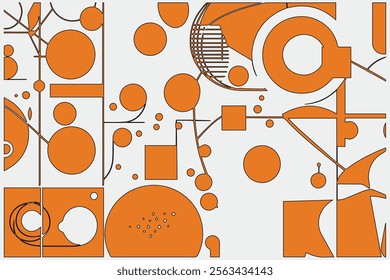 Geometric pattern coffee design, packaging design, poster, banner. Abstract vector drawing.
