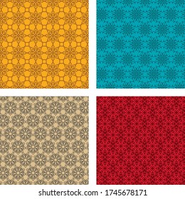 Geometric pattern collection for fabric, textile, print, surface design. Set of geometric patterns. Elegant geometric backgrounds collection