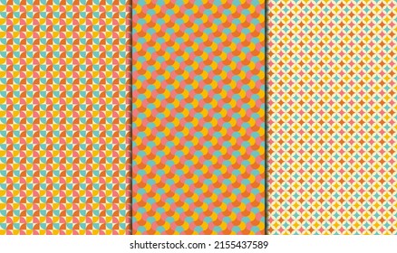 Geometric pattern collection Free Vector