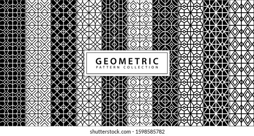 Geometric pattern collection. Seamless pattern
