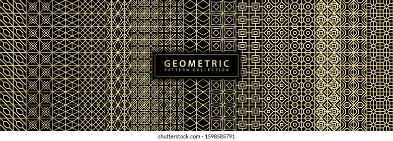 Geometric pattern collection. Seamless pattern