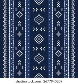 Geometric pattern color background. for decoration, home decor, curtain, fabric, clothing. embroidery style.