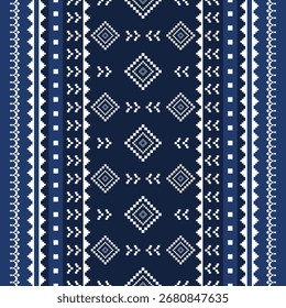 Fondo de color de patrón geométrico. estilo tradicional. para decoración, decoración del hogar, cortina, tela, ropa. estilo de bordado.