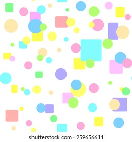 geometric pattern of colored elements