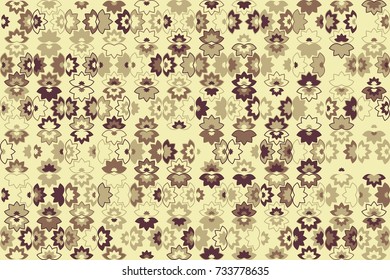 Geometric pattern with colored elements, vector abstract background