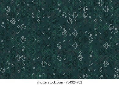 Geometric pattern with colored elements, vector abstract background