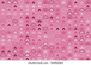 Geometric pattern with colored elements, vector abstract background