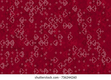 Geometric pattern with colored elements, vector abstract background