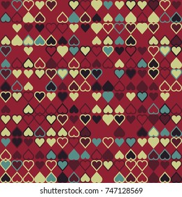 Geometric pattern with colored elements, vector abstract background