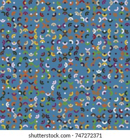 Geometric pattern with colored elements, vector abstract background