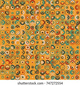 Geometric pattern with colored elements, vector abstract background