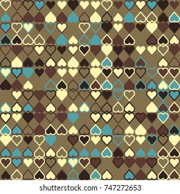 Geometric pattern with colored elements, vector abstract background