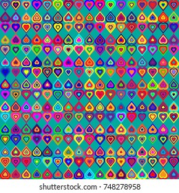 Geometric pattern with colored elements, vector abstract background