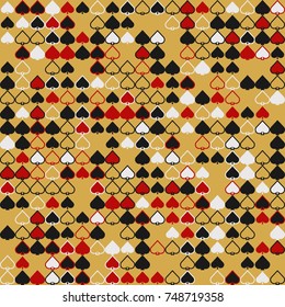 Geometric pattern with colored elements, vector abstract background