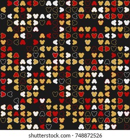 Geometric pattern with colored elements, vector abstract background