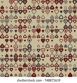 Geometric pattern with colored elements, vector abstract background