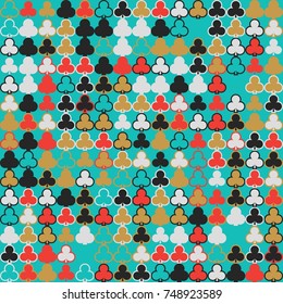 Geometric pattern with colored elements, vector abstract background