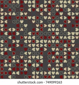 Geometric pattern with colored elements, vector abstract background