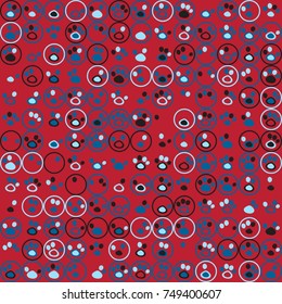 Geometric pattern with colored elements, vector abstract background