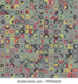 Geometric pattern with colored elements, vector abstract background