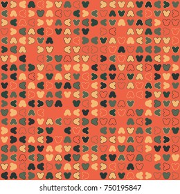 Geometric pattern with colored elements, vector abstract background