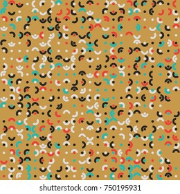 Geometric pattern with colored elements, vector abstract background