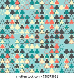 Geometric pattern with colored elements, vector abstract background