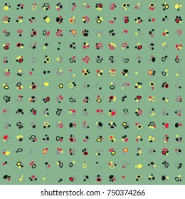 Geometric pattern with colored elements, vector abstract background