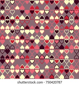 Geometric pattern with colored elements, vector abstract background