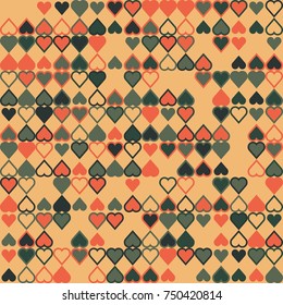 Geometric pattern with colored elements, vector abstract background