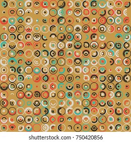 Geometric pattern with colored elements, vector abstract background