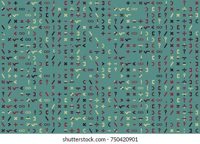 Geometric pattern with colored elements, vector abstract background