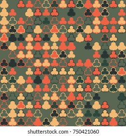 Geometric pattern with colored elements, vector abstract background