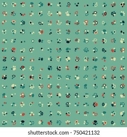 Geometric pattern with colored elements, vector abstract background