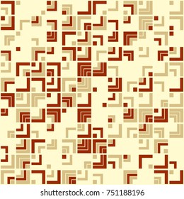 Geometric pattern with colored elements, vector abstract background