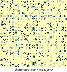 Geometric pattern with colored elements, vector abstract background