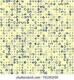 Geometric pattern with colored elements, vector abstract background