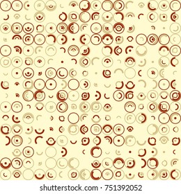 Geometric pattern with colored elements, vector abstract background