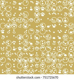 Geometric pattern with colored elements, vector abstract background