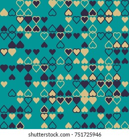 Geometric pattern with colored elements, vector abstract background