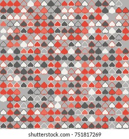 Geometric pattern with colored elements, vector abstract background