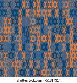 Geometric pattern with colored elements, vector abstract background