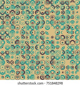 Geometric pattern with colored elements, vector abstract background